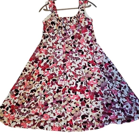 Dressbarn Floral Dress size 14 and Coordinating Scarf - Picture 9 of 13